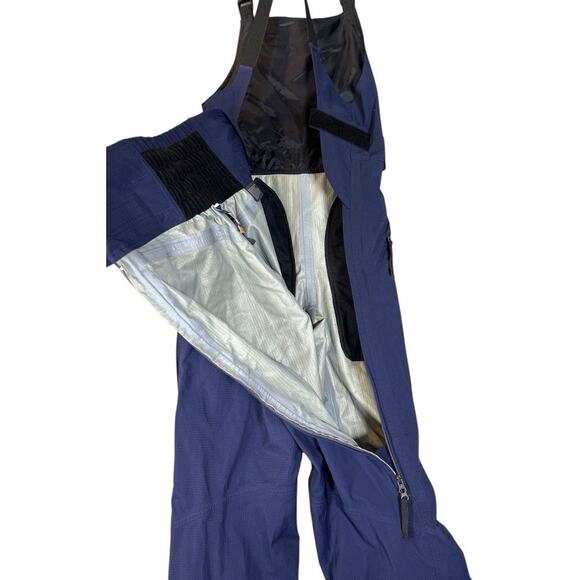Burton AK GORE-TEX ? Snowboard Bib Pant Women's Blue Size Medium Ripstop - Picture 9 of 16